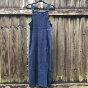Eric Charles Vintage Smock Dress Pinafore Jumper Size M Navy Blue